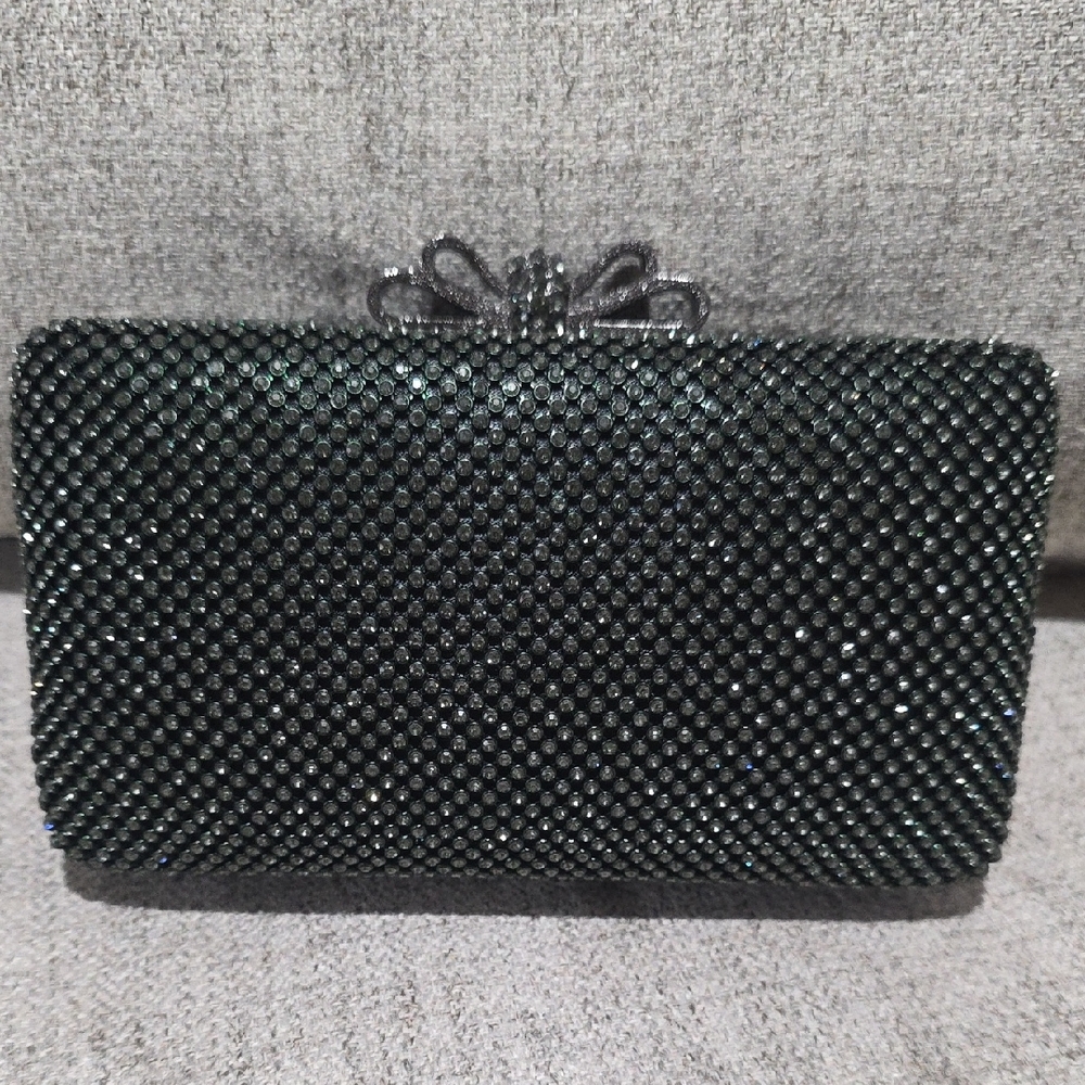 Black Rhinestone Clutch